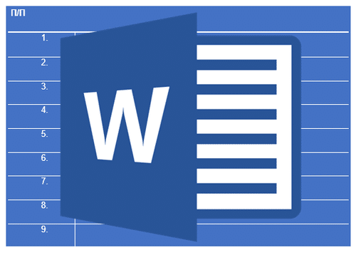 Добавляем автоматическую нумерацию строк в таблице Microsoft Word